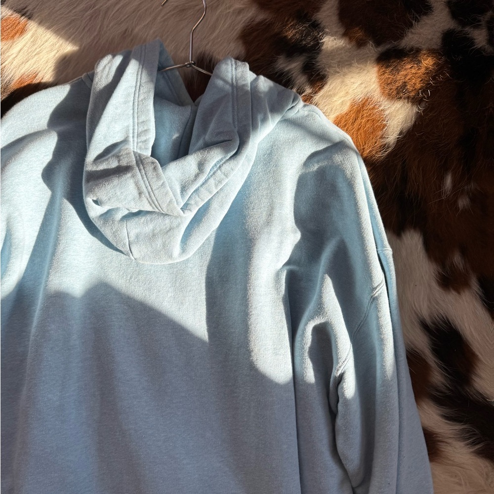 Balenciaga heavyweight hoodie Light baby blue hoody size Large - Picture 15 of 16
